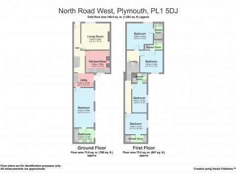 North Road West, Centre , Plymouth : Floorplan 1